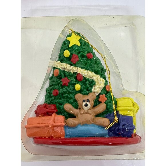 VTG Memories of Christmas Teddy Bear Tree Ornament Box – Holiday Collectible - Picture 2 of 8